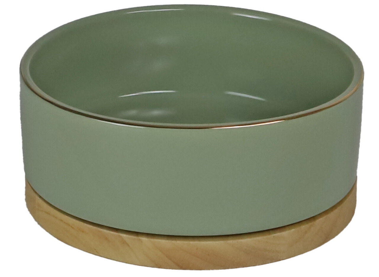 Gebr. de Boon Stenen en Houten Voer- en Waterbak - Zeegroen - 16 cm Gebr. de Boon Stenen en Houten Voer- en Waterbak - Zeegroen - 16 cm