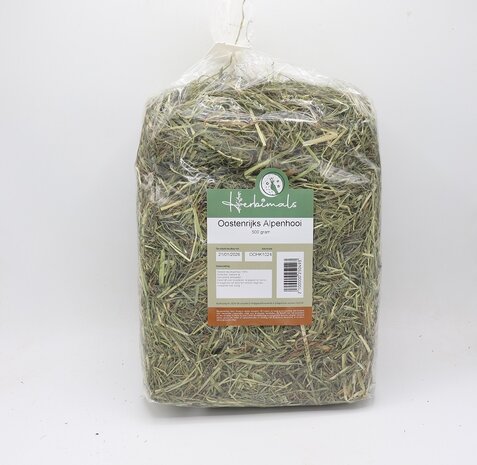 Herbimals Herbimals Premium Oostenrijks Alpenhooi - 500 gram Herbimals Herbimals Premium Oostenrijks Alpenhooi - 500 gram