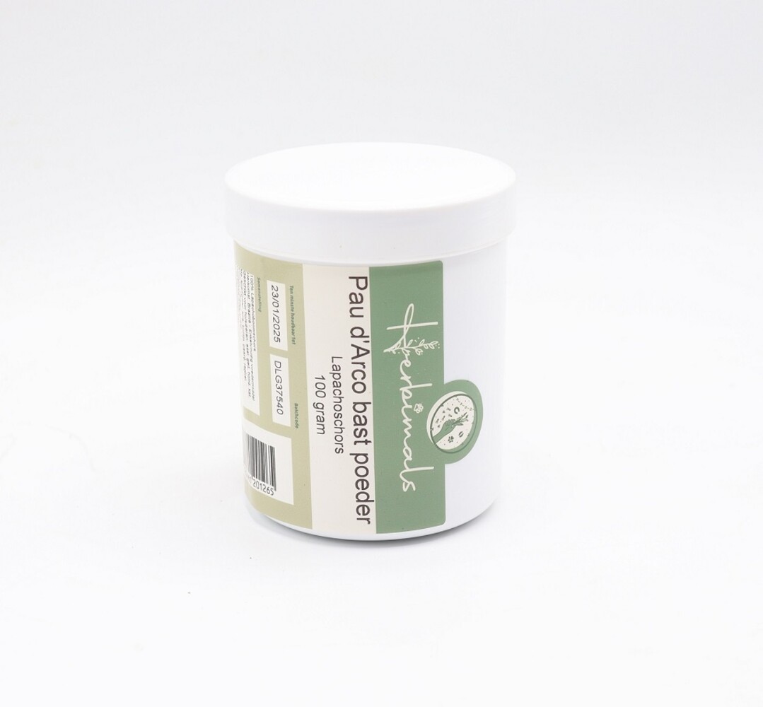 Herbimals Herbimals Pau d'Arco bast - Lapacho poeder Herbimals Herbimals Pau d'Arco bast - Lapacho poeder