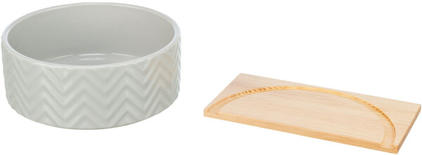 Trixie Trixie Zandbad met Platform - Keramiek en Hout - ø 20 cm / 21 cm × 8 cm Trixie Trixie Zandbad met Platform - Keramiek en Hout - ø 20 cm / 21 cm × 8 cm