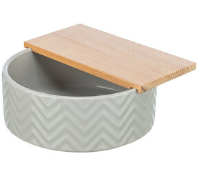 Trixie Trixie Zandbad met Platform - Keramiek en Hout - ø 20 cm / 21 cm × 8 cm Trixie Trixie Zandbad met Platform - Keramiek en Hout - ø 20 cm / 21 cm × 8 cm