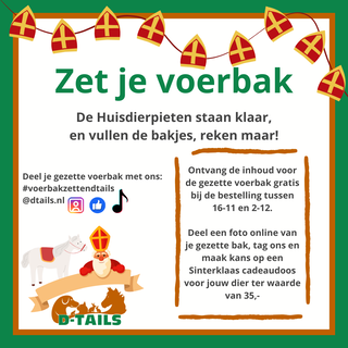 Digitaal voerbakje zetten