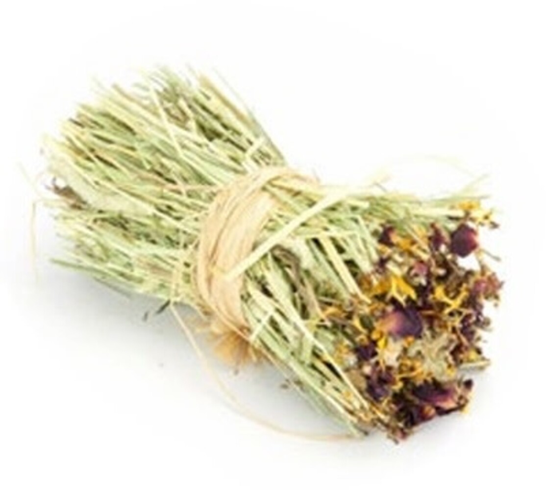 Mr. Crumble Mr. Crumble Timotheegrasboeket met Goudsbloem en Roos - 8 cm x 14 cm Mr. Crumble Mr. Crumble Timotheegrasboeket met Goudsbloem en Roos - 8 cm x 14 cm