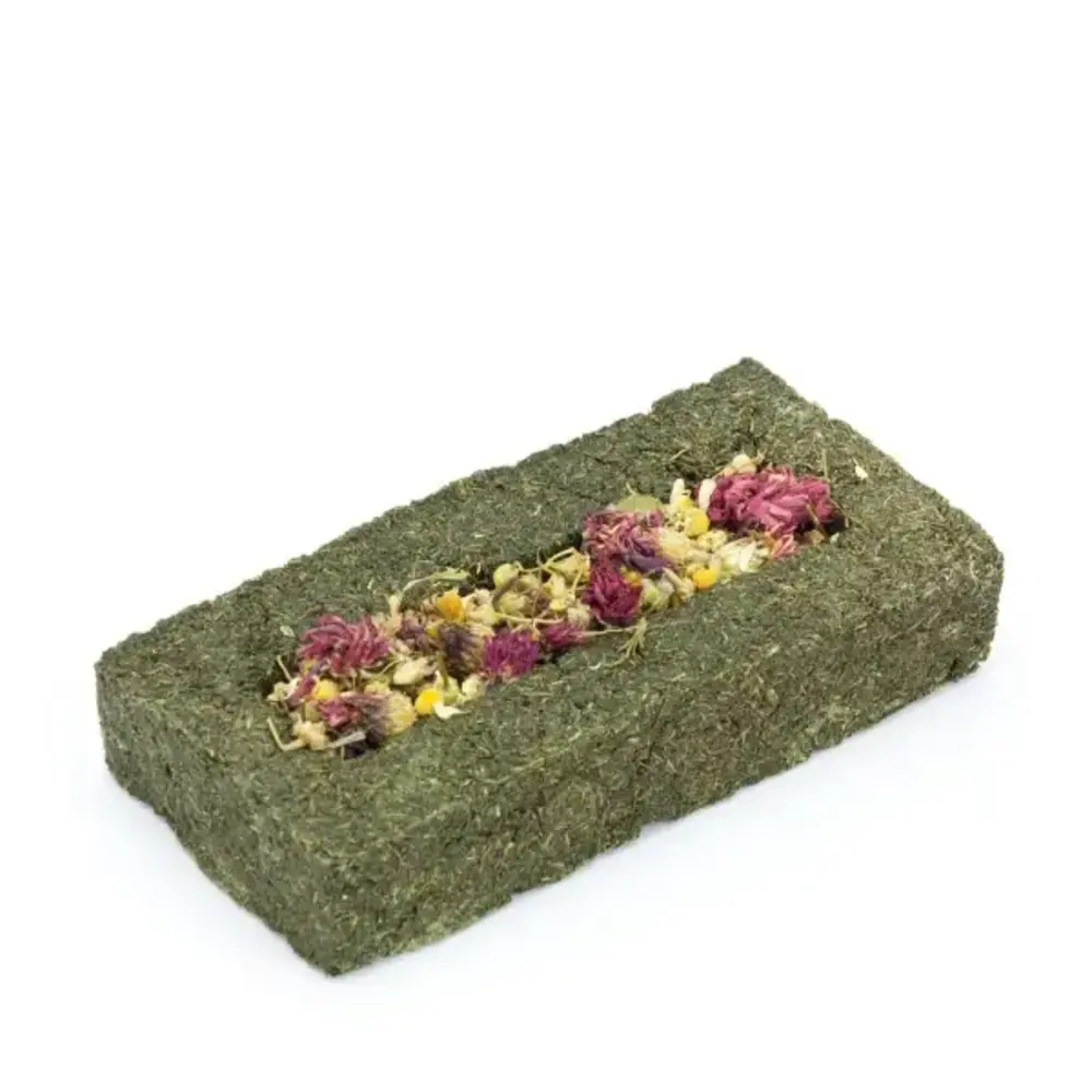 Mr. Crumble Mr. Crumble Peterselie Knabbel Voerbak - Bloemen -  L 13 cm x B 6 cm x H 2,5 cm