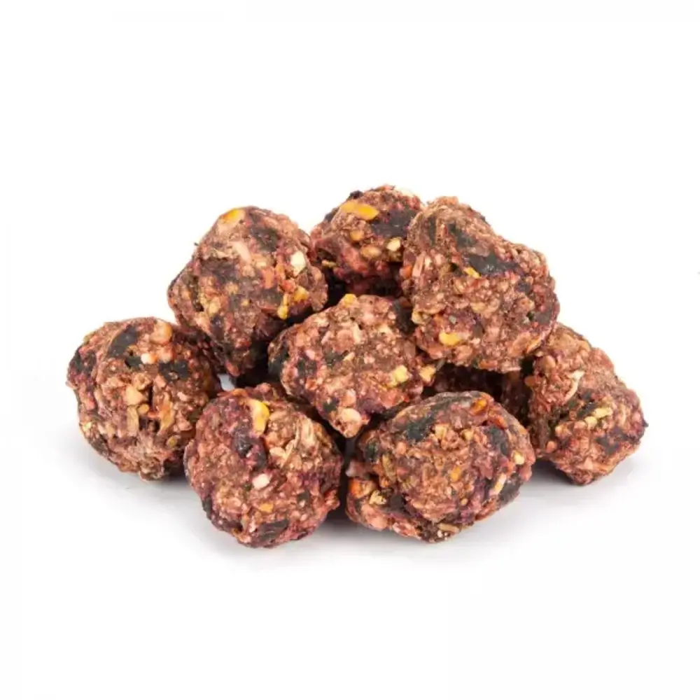 Mr. Crumble Mr. Crumble Meelworm Knaagballen met Biet en Banaan - 100 gram Mr. Crumble Mr. Crumble Meelworm Knaagballen met Biet en Banaan - 100 gram