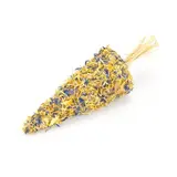 Mr. Crumble Mr. Crumble Strowortel met Bloemen - Knaagwortel - L 13.5 cm -  Ø 6 cm