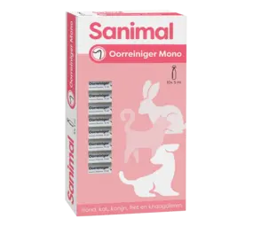 Emax Sanimal Oorreiniger Mono - 10 x 5 ml Emax Sanimal Oorreiniger Mono - 10 x 5 ml