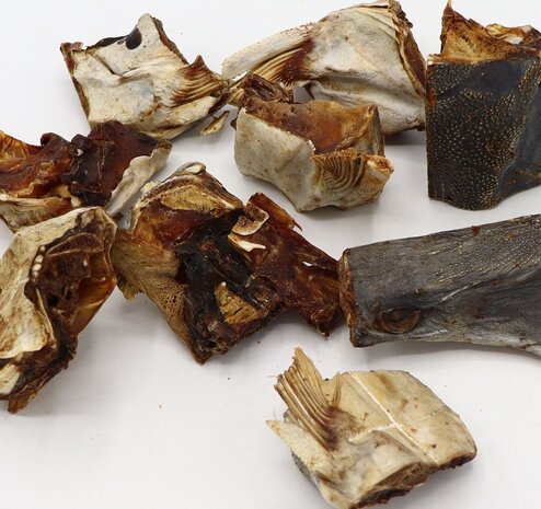 Bark-Bite Bark-Bite Fish - Meervalkop Stukjes - 200 gram