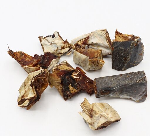 Bark-Bite Bark-Bite Fish - Meervalkop Stukjes - 200 gram