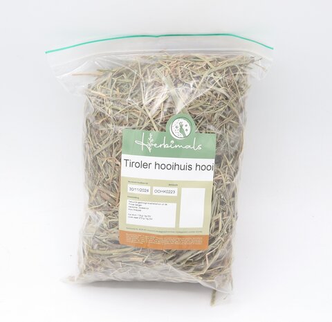 Herbimals Proefzakje hooi - Tiroler Hooihuis - 100 gram Herbimals Proefzakje hooi - Tiroler Hooihuis - 100 gram