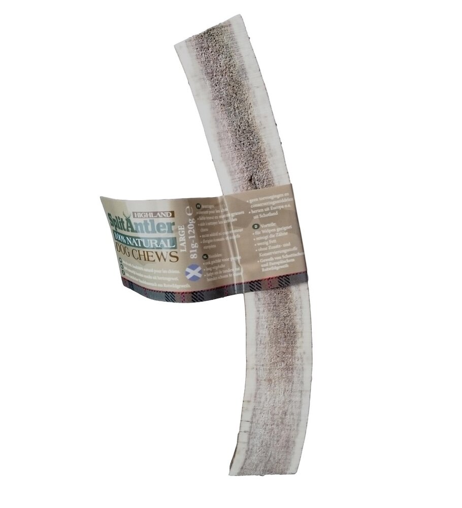Bark-Bite Hertengewei - Edelhert - Split Large - 81-120 gram Bark-Bite Hertengewei - Edelhert - Split Large - 81-120 gram