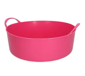 Vplast Flexibele V-Trug Voerbak - 6 liter - Roze Vplast Flexibele V-Trug Voerbak - 6 liter - Roze