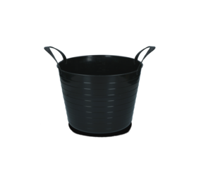 Vplast Flexibele V-Trug Voerbak - 14 liter - Zwart Vplast Flexibele V-Trug Voerbak - 14 liter - Zwart