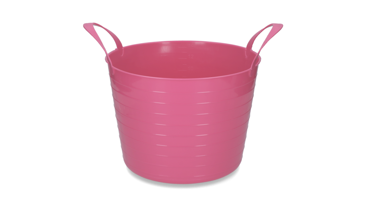 Vplast Flexibele V-Trug Voerbak - 14 liter - Roze Vplast Flexibele V-Trug Voerbak - 14 liter - Roze