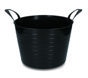 Vplast Flexibele V-Trug Voerbak - 40 liter - Zwart Vplast Flexibele V-Trug Voerbak - 40 liter - Zwart