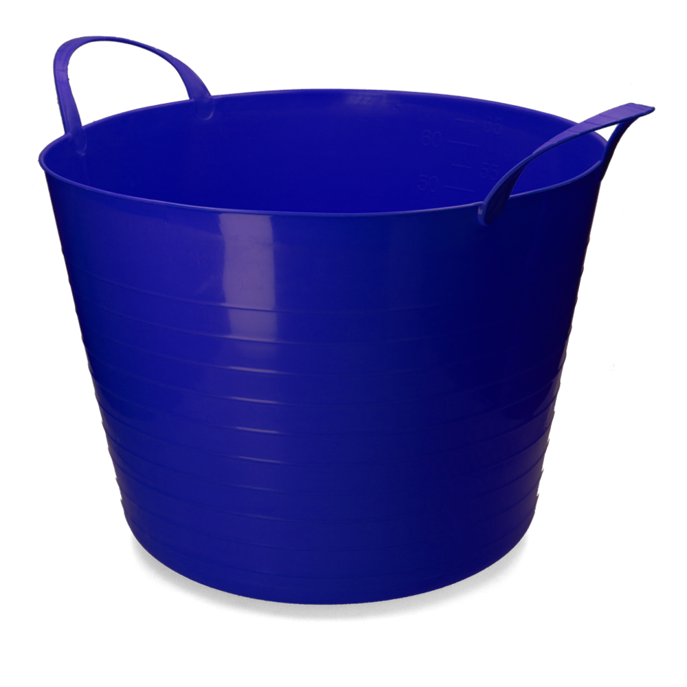 Vplast Flexibele V-Trug Voerbak - 65 liter - Blauw Vplast Flexibele V-Trug Voerbak - 65 liter - Blauw
