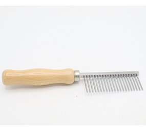 Kam grof met Houten Handvat - 18 cm Kam grof met Houten Handvat - 18 cm