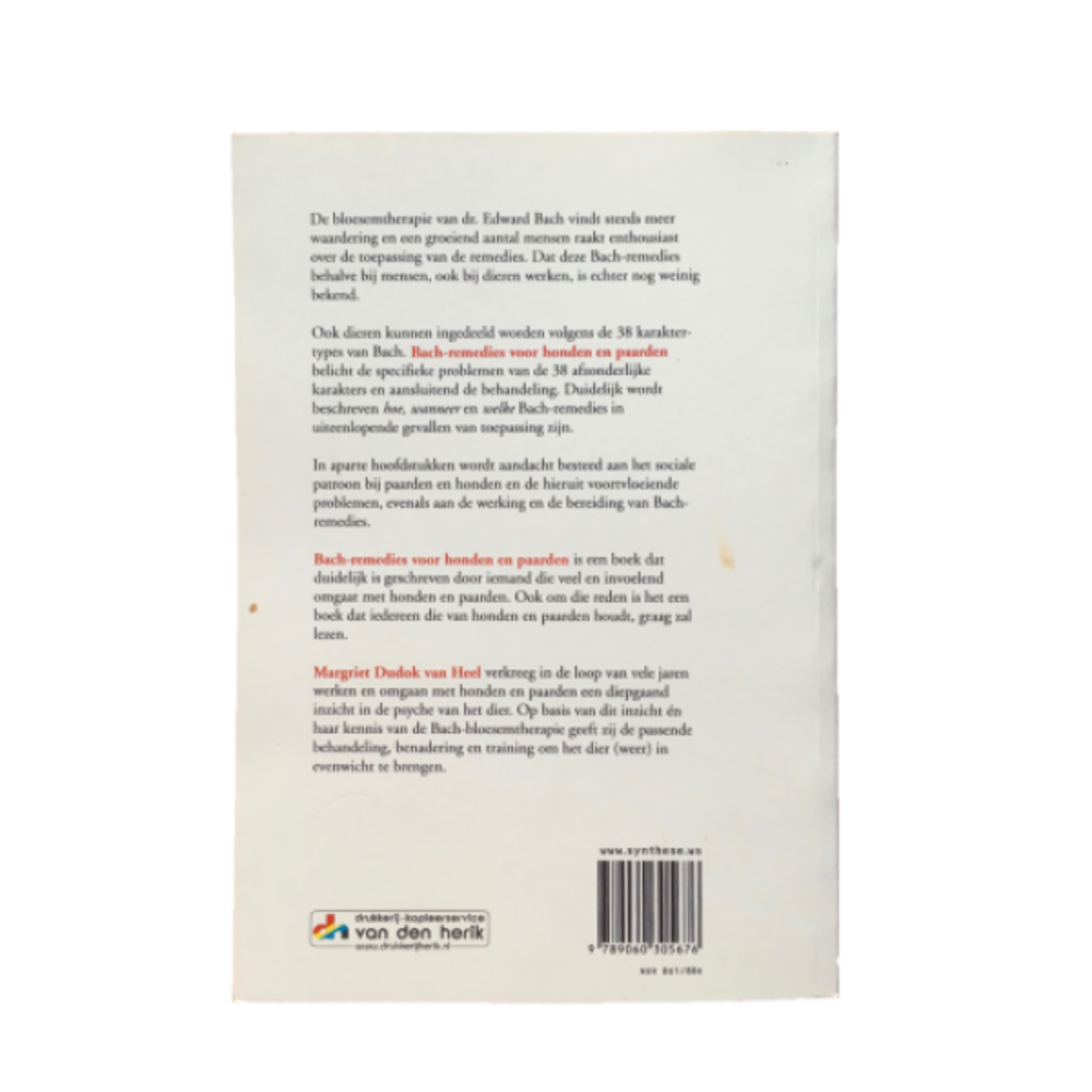 Boek - Bachremedies voor honden en paarden Boek - Bachremedies voor honden en paarden