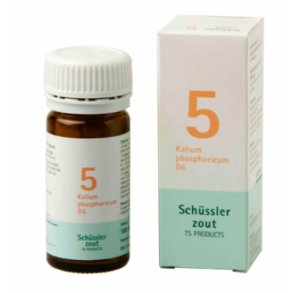 Schüssler Schüssler zout - Celzout nummer 5 - Kalium Phosphoricum - 100 tabletten Schüssler Schüssler zout - Celzout nummer 5 - Kalium Phosphoricum - 100 tabletten