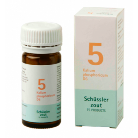 Schüssler Schüssler zout - Celzout nummer 5 - Kalium Phosphoricum - 100 tabletten Schüssler Schüssler zout - Celzout nummer 5 - Kalium Phosphoricum - 100 tabletten