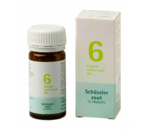 Schüssler Schüssler zout - Celzout nummer 6 - Kalium Sulfuricum - 400 tabletten Schüssler Schüssler zout - Celzout nummer 6 - Kalium Sulfuricum - 400 tabletten