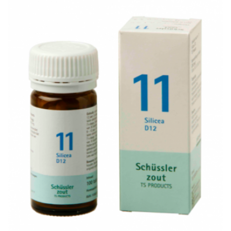 Schüssler Schüssler zout - Celzout nummer 11 - Silicea - 100 tabletten Schüssler Schüssler zout - Celzout nummer 11 - Silicea - 100 tabletten