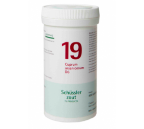 Schüssler Schüssler zout - Celzout nummer 19 - Cuprum Arsenicosum - 400 tabletten
