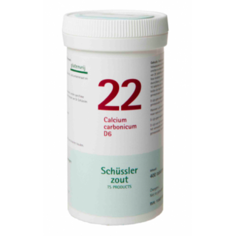 Schüssler Schüssler zout - Celzout nummer 22 - Calcium Carbonicum - 400 tabletten Schüssler Schüssler zout - Celzout nummer 22 - Calcium Carbonicum - 400 tabletten
