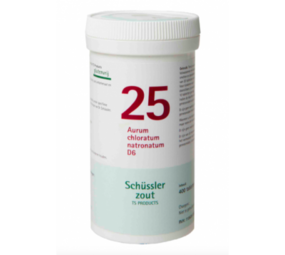 Schüssler Schüssler zout - Celzout nummer 25 - Aurum Chloratum Natronatum - 400 tabletten