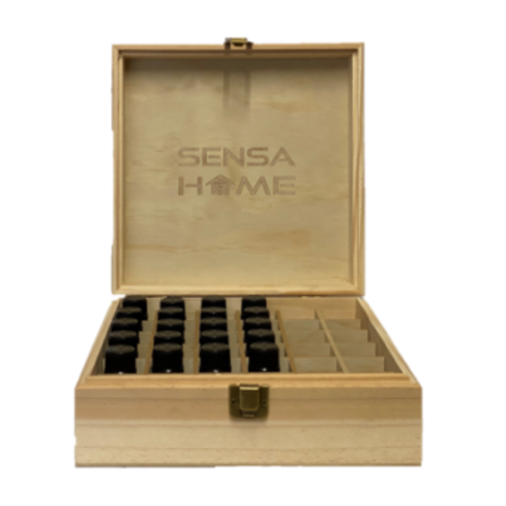 Herbimals Essentiële olie test set - in houten kist - 20x tester 1,5 ml Herbimals Essentiële olie test set - in houten kist - 20x tester 1,5 ml