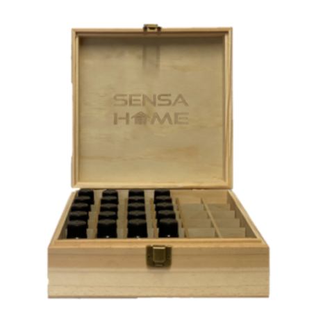 Herbimals Essentiële olie test set - in houten kist - 20x tester 1,5 ml Herbimals Essentiële olie test set - in houten kist - 20x tester 1,5 ml
