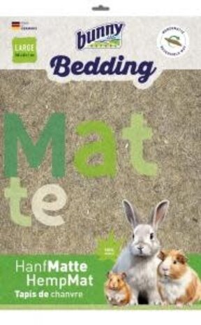 Bunny Nature Bunny Bedding Hemp Mat - Large - 100 x 40 cm - per stuk Bunny Nature Bunny Bedding Hemp Mat - Large - 100 x 40 cm - per stuk