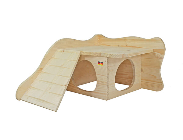 Elmato Elmato Hoekhuis Sevilla met trap - 39 x 28 x 26 cm Elmato Elmato Hoekhuis Sevilla met trap - 39 x 28 x 26 cm