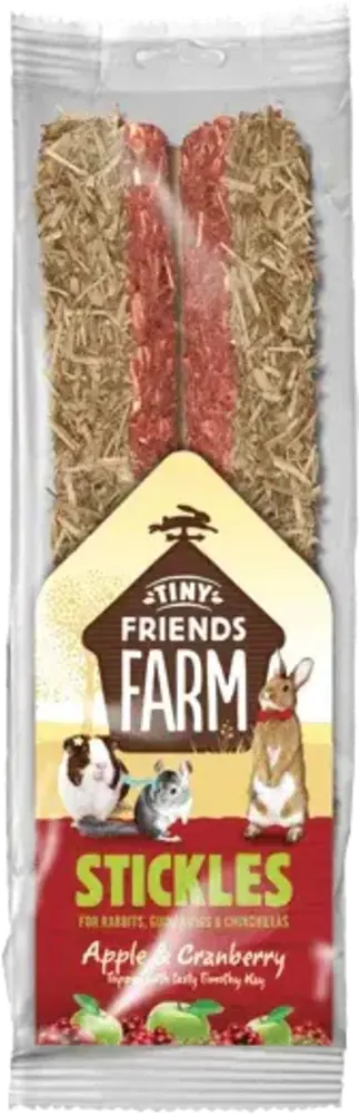 Supreme Supreme Tiny Friends Farm Stickles Knaagstick - Appel-Cranberry Supreme Supreme Tiny Friends Farm Stickles Knaagstick - Appel-Cranberry