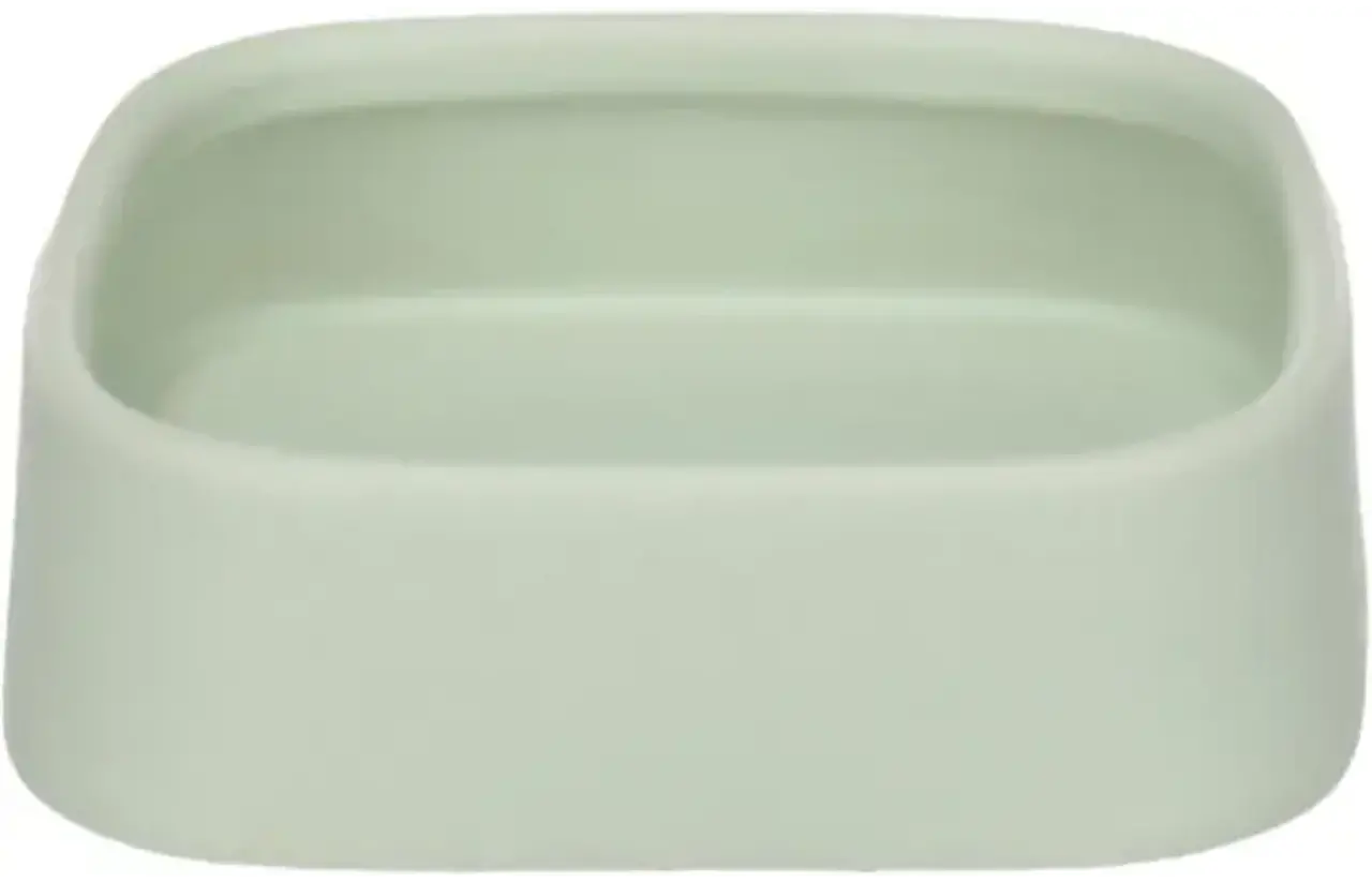 Flamingo Voerbak Zara - Vierkant - Groen - 12 cm Flamingo Voerbak Zara - Vierkant - Groen - 12 cm