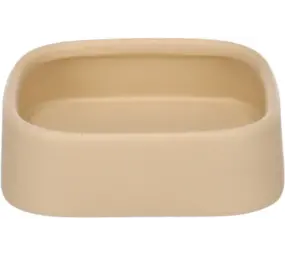 Flamingo Voerbak Zara - Vierkant - Beige - 12 cm Flamingo Voerbak Zara - Vierkant - Beige - 12 cm