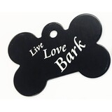 IMARC Hondenpenning – Bot – Live Love Bark – Zwart