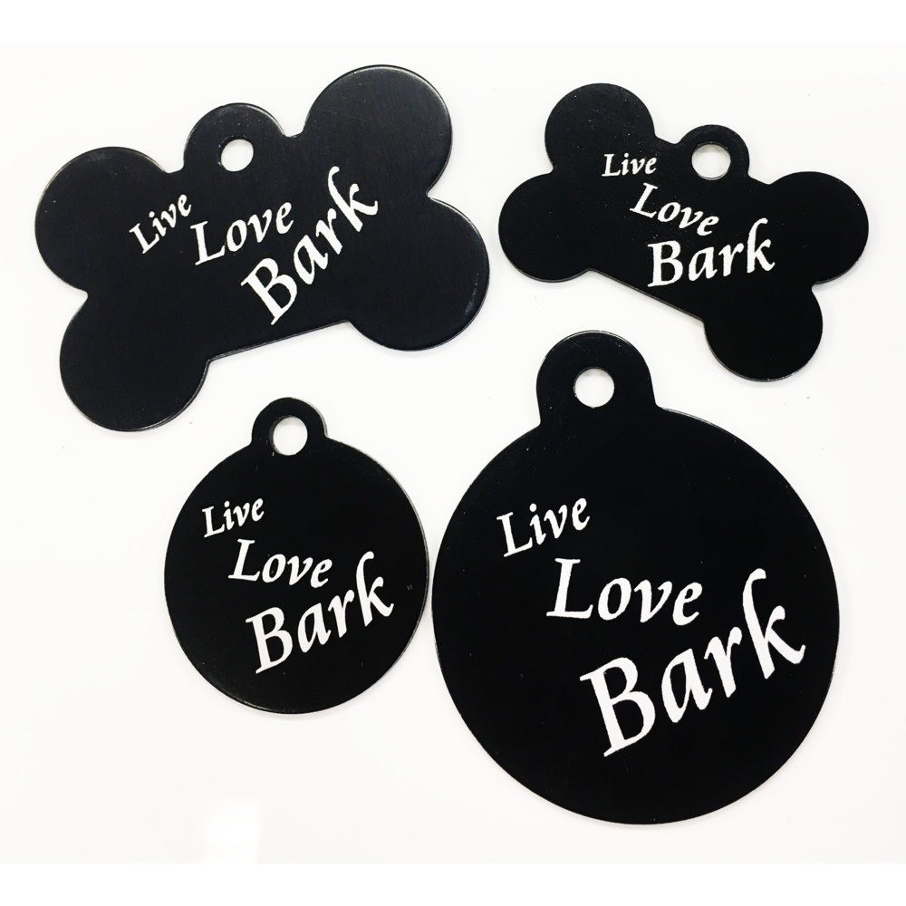 IMARC Hondenpenning – Bot – Live Love Bark – Zwart IMARC Hondenpenning – Bot – Live Love Bark – Zwart