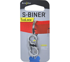 IMARC Nite-Ize S-Biner TagLock - Penning Karabijnhaak - Zilver IMARC Nite-Ize S-Biner TagLock - Penning Karabijnhaak - Zilver