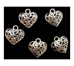 IMARC Bijouterie - Halsband Sieraad - Hart 3D - Zilverkleurig IMARC Bijouterie - Halsband Sieraad - Hart 3D - Zilverkleurig