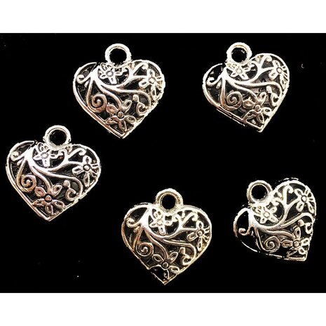 IMARC Bijouterie - Halsband Sieraad - Hart 3D - Zilverkleurig IMARC Bijouterie - Halsband Sieraad - Hart 3D - Zilverkleurig