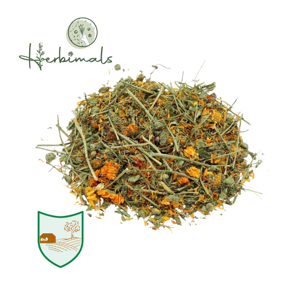 Herbimals Herbimals Goudsbloemplant - grof gehakseld Herbimals Herbimals Goudsbloemplant - grof gehakseld