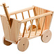 Flamingo Houten Bolderwagen Hooiruif - 29x19x27 cm Flamingo Houten Bolderwagen Hooiruif - 29x19x27 cm