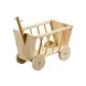 Flamingo Houten Bolderwagen Hooiruif - 29x19x27 cm Flamingo Houten Bolderwagen Hooiruif - 29x19x27 cm