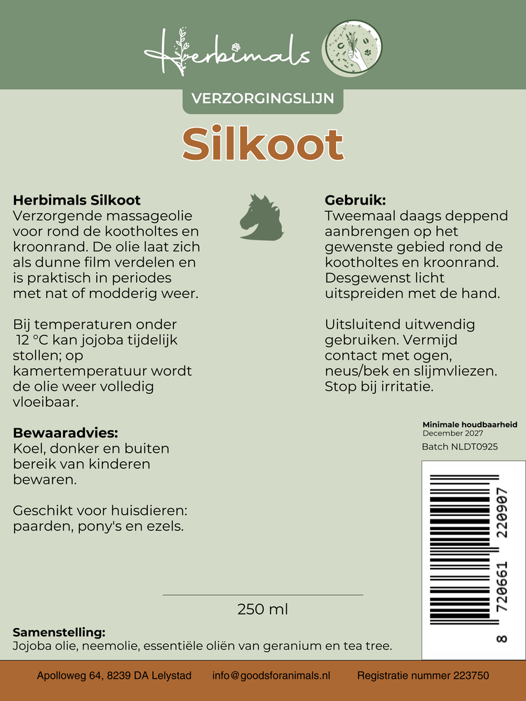 Herbimals Herbimals Massageolie - Silkoot Herbimals Herbimals Massageolie - Silkoot
