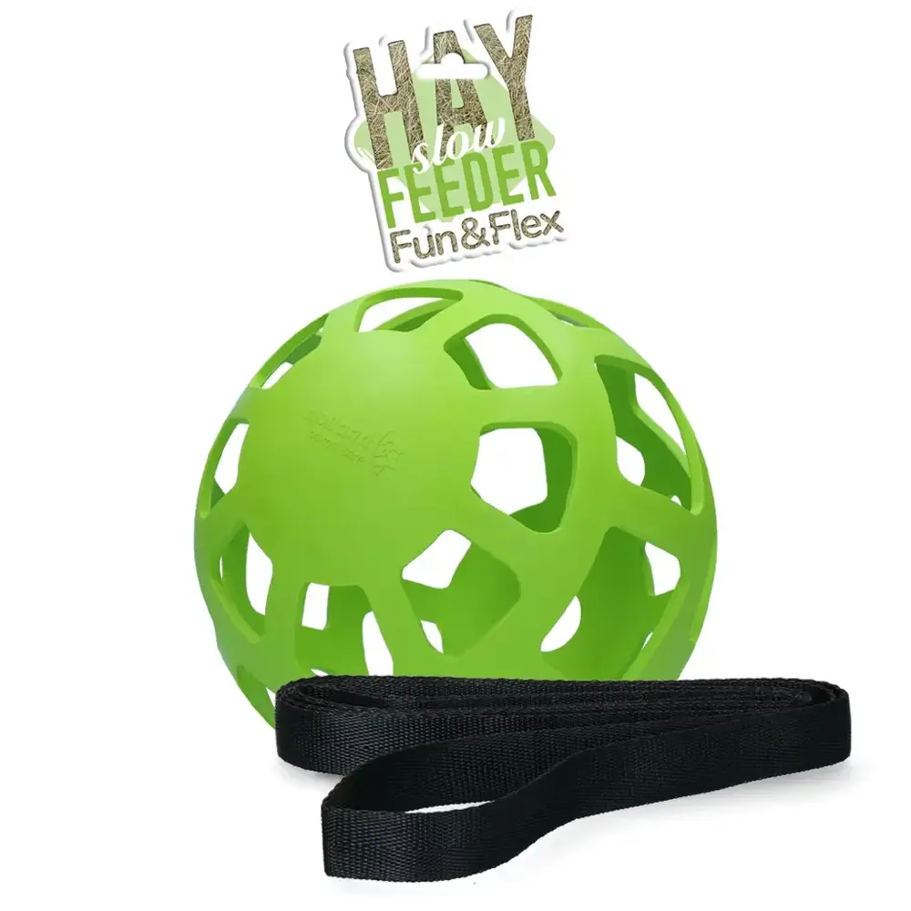 Fun & Flex Fun en Flex Bal Slowfeeder - 22 cm - Groen Fun & Flex Fun en Flex Bal Slowfeeder - 22 cm - Groen