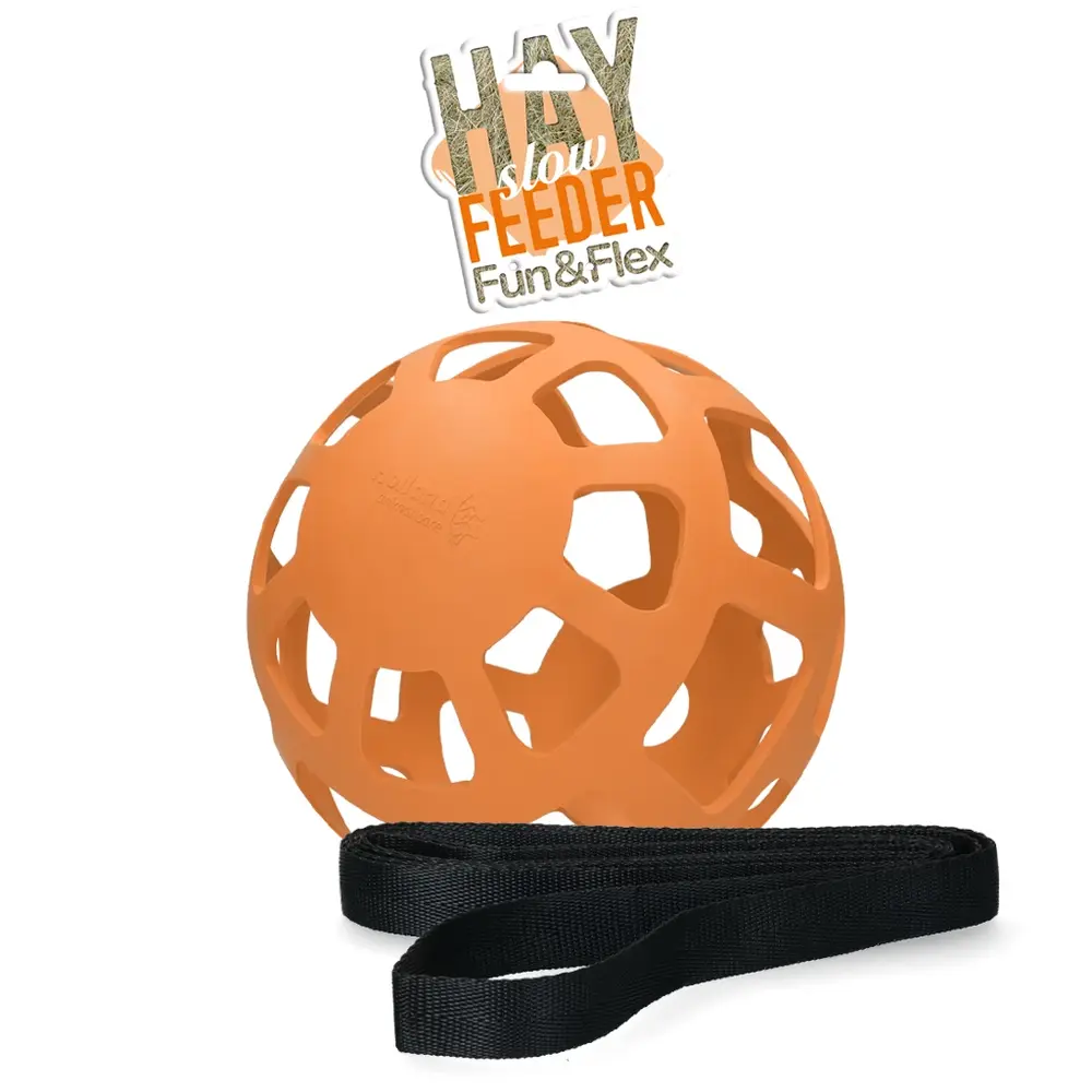Fun & Flex Fun en Flex Bal Slowfeeder - 22 cm - Oranje Fun & Flex Fun en Flex Bal Slowfeeder - 22 cm - Oranje