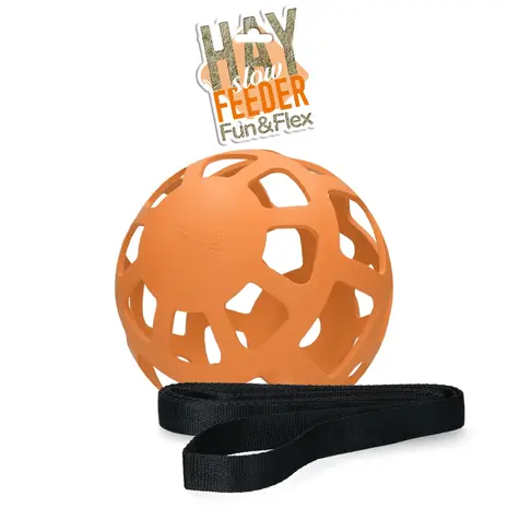 Fun & Flex Fun en Flex Bal Slowfeeder - 22 cm - Oranje Fun & Flex Fun en Flex Bal Slowfeeder - 22 cm - Oranje