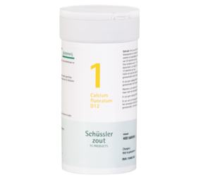 Schüssler Schüssler zout - Celzout nummer 1 - Calcium Fluoratum - 400 tabletten