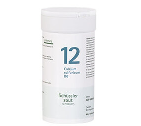 Schüssler Schüssler zout - Celzout nummer 12 - Calcium Sulfuricum - 400 tabletten